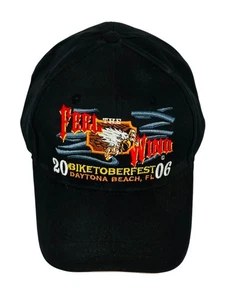 2006 Biketoberfest Daytona Beach Blank Feel The Wind Adjustable Hat Motorcycle - Picture 1 of 14