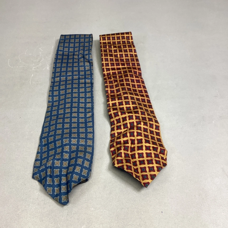 Set Of 2 J. Crew Handmade Men’s 100% Silk Neck Ties - Image 1 of 4