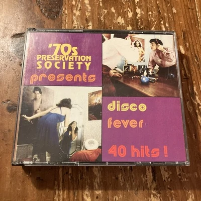 70’s Preservation Society Presents Disco Fever 40 Hits 1991 Razor & Tie 2 CD Set - Image 1 of 4