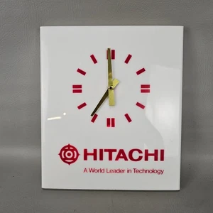VTG HITCAHI DEALER  ADVERTISING WALL CLOCK SIGN - Picture 1 of 10
