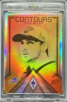 Billetes de tarjeta de inversión Josh Allen refractor naranja raro Panini SSP MVP COMO NUEVOS Foto 1 de 2