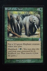 Magic The Gathering MTG CALL OF THE HERD Time Spiral Timeshifted LP Played - Picture 1 of 2