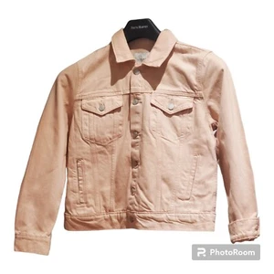 Chaqueta Lucky Brand Para Mujer GRANDE Rosa Rubor Tomboy Trucker Denim Nueva Con Etiquetas - Imagen 1 de 16