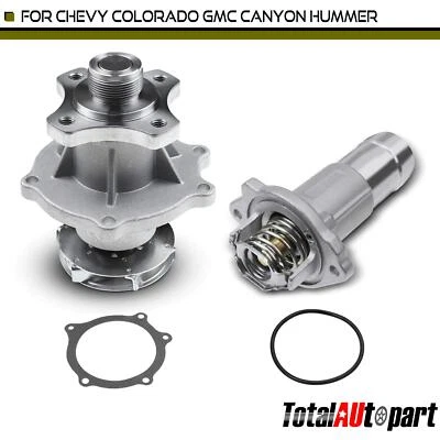 Водяной насос с термостатом охлаждающей жидкости в сборе для Chevrolet Colorado 2004-2012 GMC - Изображение 1 из 4