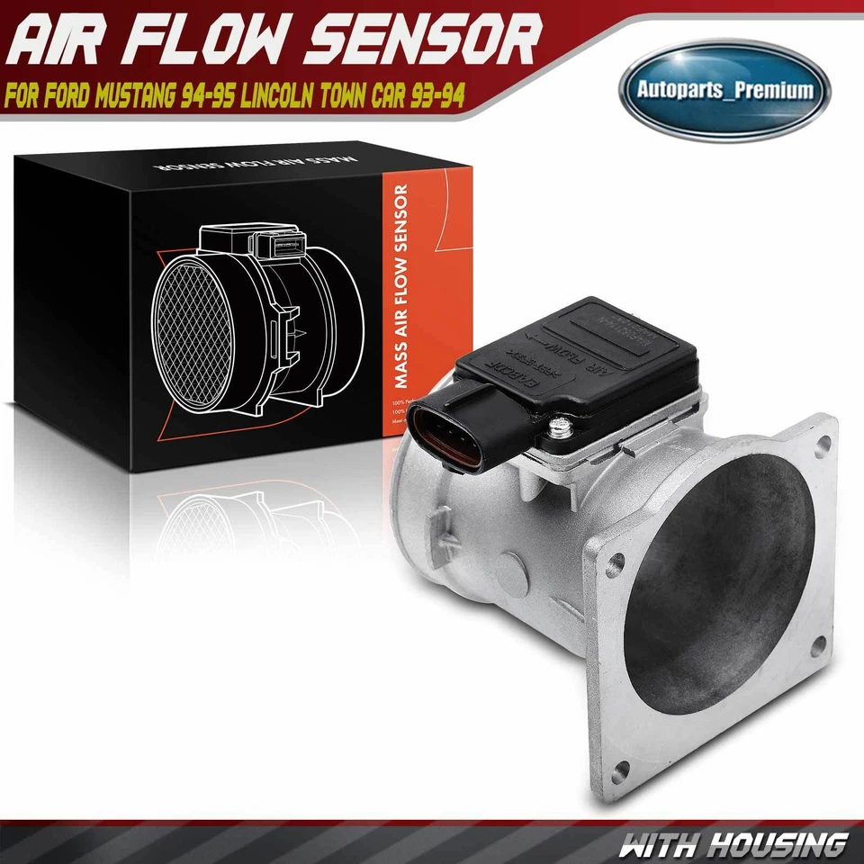 Sensor MAF de fluxo de ar de massa para Ford Mustang 1994-1995 Lincoln Town Car 1993-1994 - Imagem 1 de 4