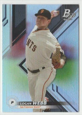 2019 Bowman Platinum Top Prospects #TOP-30 Logan Webb San Francisco Giants - Image 1 of 2
