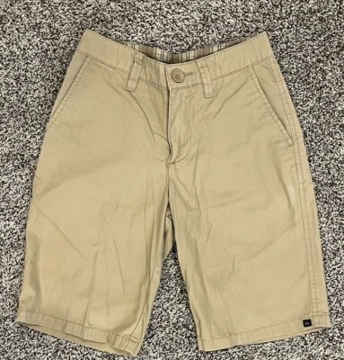 Quicksilver Boys Shorts - Youth Size 24 - Chino Tan Skateboarder - Image 1 of 3
