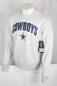 Dallas Cowboys Sweater Crewneck Strider Headline 47 Brand Large Heather Gray