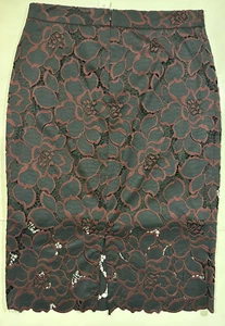 NWT Trina Turk Womens Skirt Black Size 2 Floral design - Picture 1 of 9