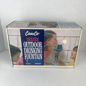 Vintage Camco Deluxe Outdoor Drinking Fountain Hose Connect in Box