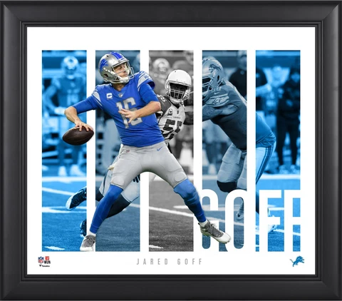Jared Goff Detroit Lions Framed 15" x 17" Player Panel Collage Cover