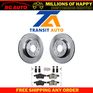 Rear Disc Brake Rotors And Integrally Molded Pads Kit For Mazda 5