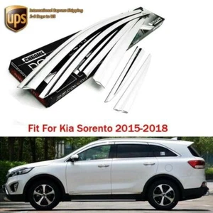 Visera deflector de viento ventana lateral cromada protector contra viento lluvia apto para Kia Sorento 15+ - Imagen 1 de 9