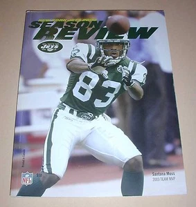 NFL New York JETS Official Season Review 2003 Football Magazine Team Book Moss - Picture 1 of 2
