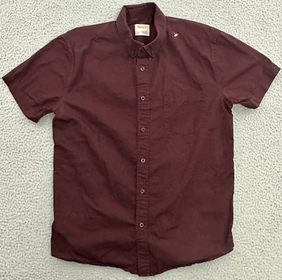 BENCH Button Down Shirt Mens Medium Combed Cotton Live Life with Flavor - Image 1 of 4