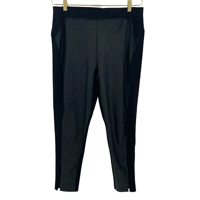 Pantalones Robert Rodriguez para mujer XL negros leggings imitación cuero vegano tiro alto Foto 1 de 4