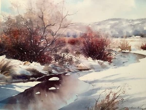 Light On the Creek by James Harvey Taylor Signed/Numbered 769/950 Unframed - Picture 1 of 3
