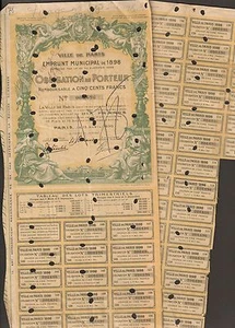 DECO => Emprunt de la VILLE DE PARIS 1898 (J) - Bild 1 von 1