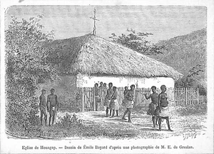NOUVELLE-CALÉDONIE / ÉGLISE DE WAGAP / GRAVURE ENGRAVING 1868 - Picture 1 of 1