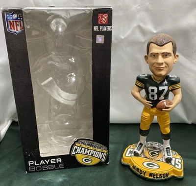 Jordy Nelson Super Bowl XLV 45 Bobblehead Anillo Base Green Bay Packers Foto 1 de 4