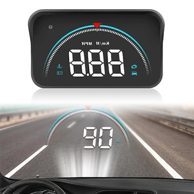 M8 HUD Head-up Display OBD2 II Overspeed Warning System Speed Voltage Alarm Car - Image 1 of 4