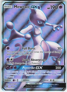 Mewtwo GX (arte completo) ultra raro Shining Legends 72/73 LP-NM - Imagen 1 de 2