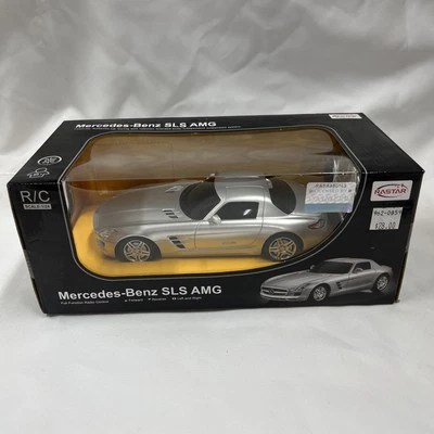 RASTAR MERCEDES-BENZ SLS AMG R/C REMOTE CONTROL CAR SCL1:24 SILVER NEW  NIB - Image 1 of 4