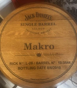 Jack Daniel’s Barrel Signed By Distiller And Made Into A Drinks Cabinet - Picture 1 of 9