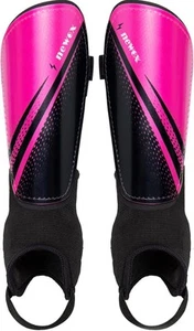 Soccer Shin Guards Kids Youth - Pads Protection Boys Medium, Pink+Black - Picture 1 of 4