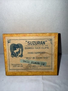 Nuevo de Lote Antiguo Suzuran 24 Pinzas para el Cabello Como Nuevas en Caja Pinzas para el Cabello Bobber Stock Antiguo 1.75" - Imagen 1 de 6