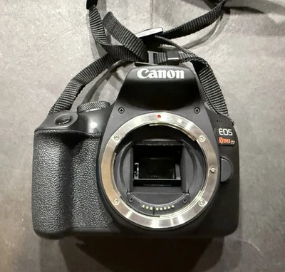 Canon EOS Rebel T7 EFS 18-55mm 75-300mm Digital SLR Camera Black w/ Bag Mint! - Image 1 of 4