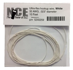 Cable ultra flexible NCE 0259 HO Strand 10' 32 AWG blanco - Imagen 1 de 1