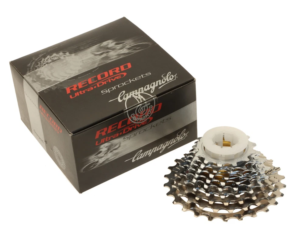 Campagnolo Record 9 Speed Cassette Steel/Ti 13/26T Ultra Drive NOS NEW *No LR - Image 1 of 3