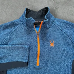 🕷️Spider 1/2 Zip Men’s Size Large Heavy Pullover - Picture 1 of 8
