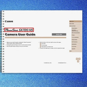 Canon PowerShot SX720 HS Instruction Manual Owners Guide - LOOP BOUND - Picture 1 of 11