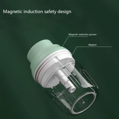 250ML Electric Garlic Chopper w/ 3 Blade for Vegetable/Onions/Meat/Salad - Image 1 of 4