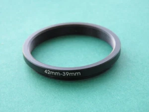 42 mm-39 mm Stepping Step Down Stecker-Buchse Filter Ring Adapter 42 mm-39 mm  - Bild 1 von 2