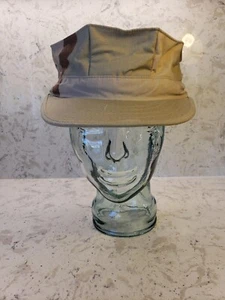 1999 produzierte US Three-Color Desert Camo Patrol Cap Größe LARGE - Bild 1 von 6