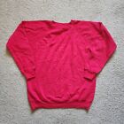 Vintage 90er Jahre Hanes Sport Sweatshirt Pullover hergestellt in den USA Gr. L Raglan Rundhalsausschnitt Vintage rot