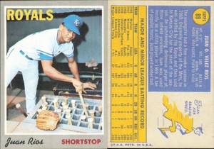 1970 Topps #89 Juan Rios - - Very Good