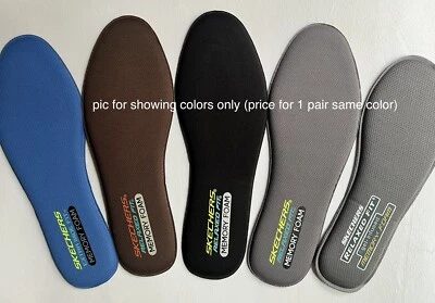 SKECHERS MEMORY FOAM GEL INFUSED INSOLES Relaxed Fit FOOTBED INSERT US 8-14 E(W) - Image 1 of 4