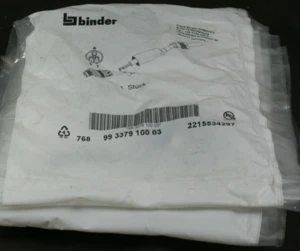 One (1) Franz Binder 99 3379 100 03 Cable Mount Connector 2215534297 NEW - Picture 1 of 8