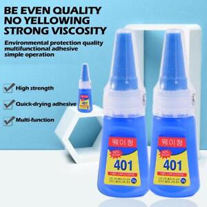 401 Instant Adhesive Long lasting Bottle Stronger Super Glue-20g G5Z9
