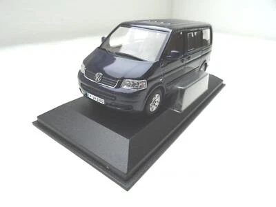 Volkswagen VW T5 Multivan Modellino Blu Metallizzato Di Minichamps In 1:43 Nuovo - Immagine 1 di 4