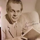AUTOGRAPHED INK Real PHOTO 8 x 10 Raymond Massey Actor Abe Lincoln