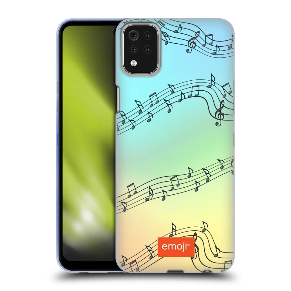 OFFICIAL emoji® MUSIC PATTERNS SOFT GEL CASE FOR LG PHONES 1 - Image 1 of 4
