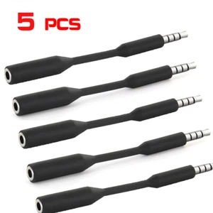 5 pcs 3.5mm Female to Male Audio Headphone Jack Extender Adapter Connector - Picture 1 of 5