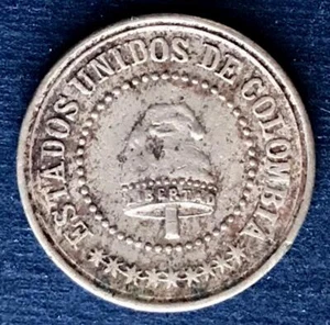 Colombia 1881 2 1/2 Centavos Coin 🇨🇴🇨🇴 - Picture 1 of 2