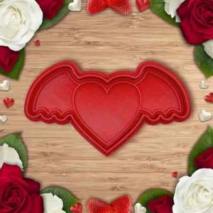 Valentine Heart Devil Cookie Cutter / Stamp – Create Sweet and Spicy Treats for - Picture 1 of 2