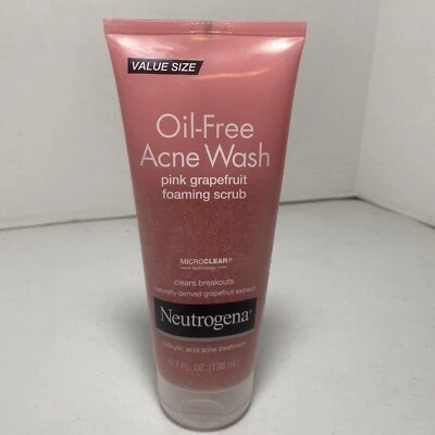 Neutrogena Oil-Free Acne Wash Foaming Facial Scrub Pink Grapefruit 6.7oz - Image 1 of 4